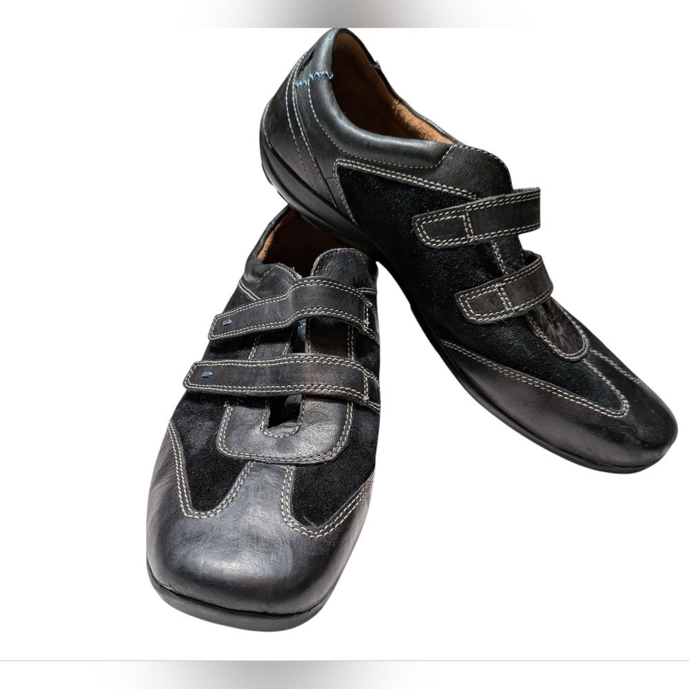 Natural Soul by Naturalizer Black Leather Shoes Women's 10